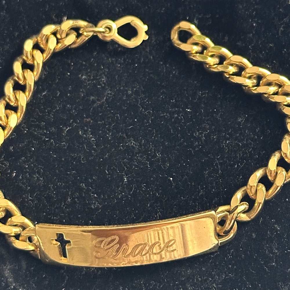 Stunning “Grace” Gold-Plated Bracelet Striking & Durable!